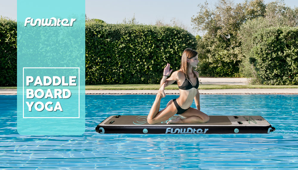 Funwater paddle board yoga