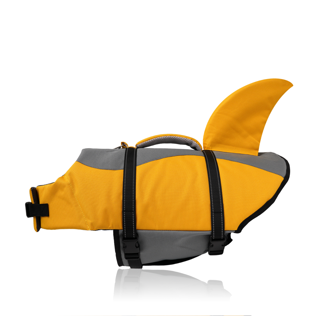 FUNWATER pet life jacket for dogs yellow color