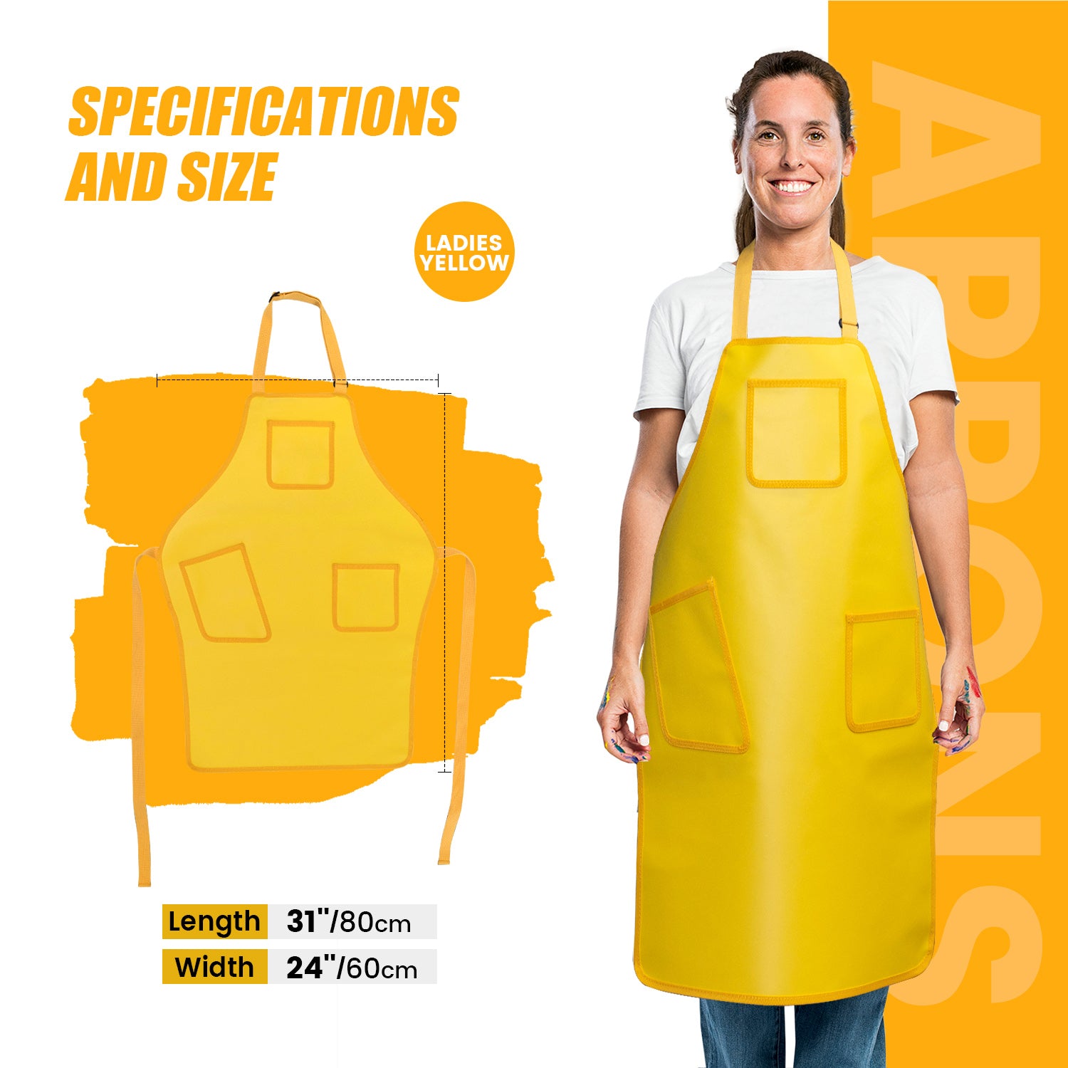 Funwater multipurpose apron is 31"*24"