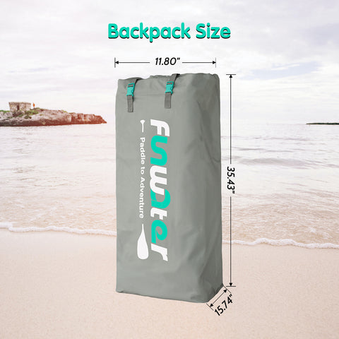 Funwater backpack for SUP is 35.43