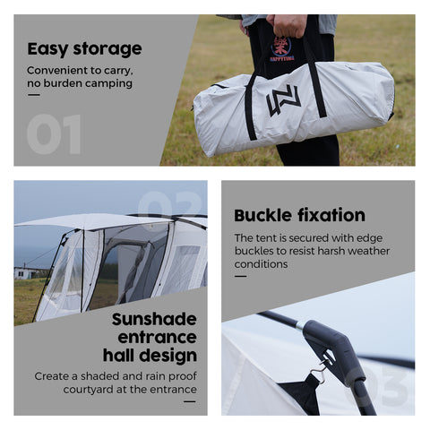 Large Tents for Outdoor Camping with Instant Setup