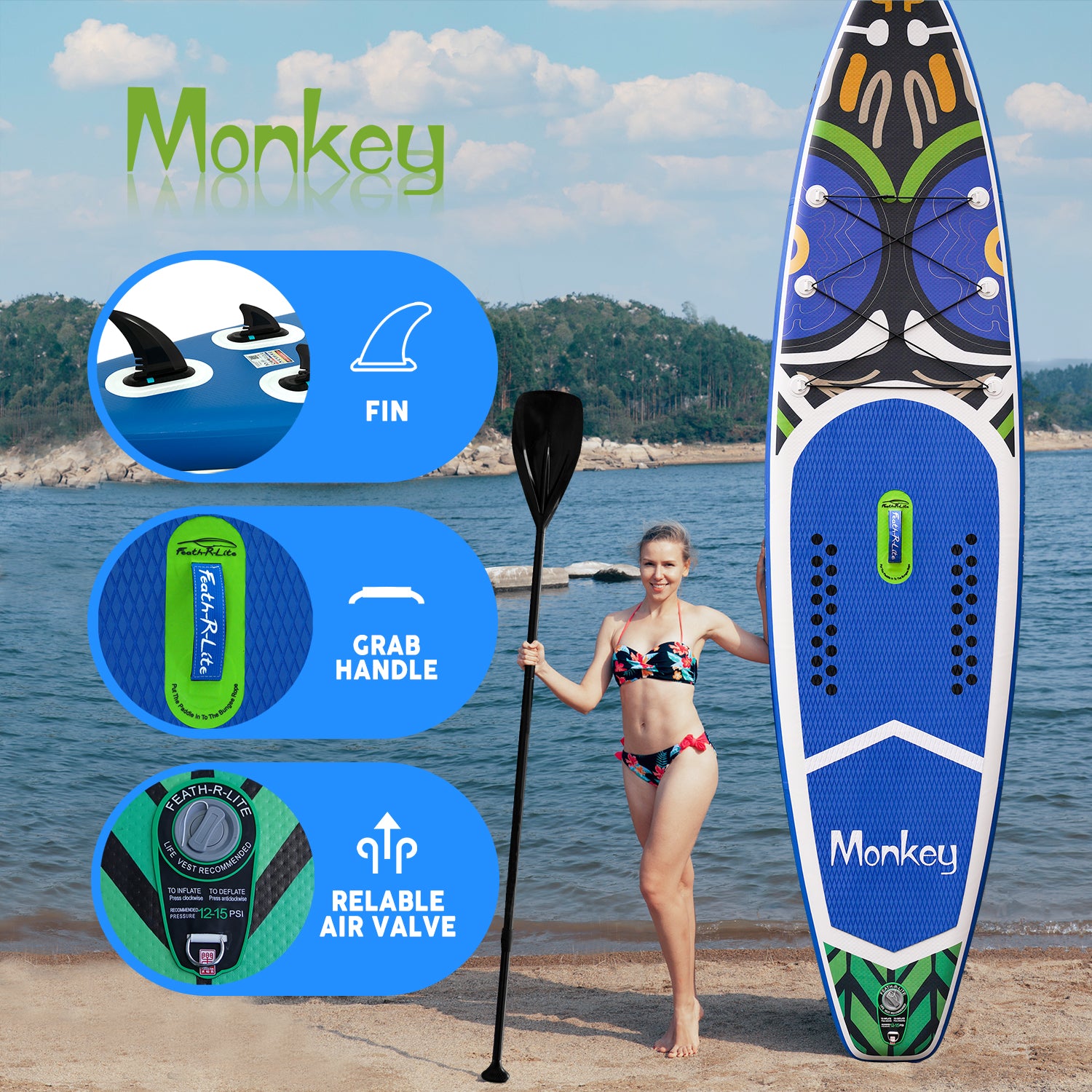 Monkey 11'6" Inflatable Paddle Board