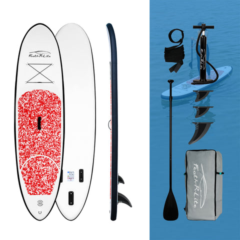 Feath-r-lite inflatable stand up paddle board camouflage 10' and accessories