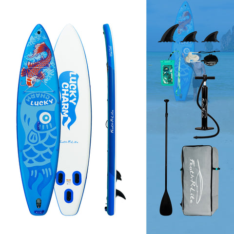 FunFeath-r-lite inflatable paddle board adventure 11'6