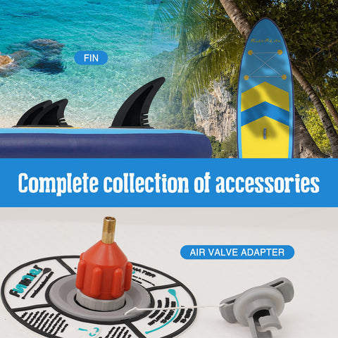 Feath-R-Lite Aqua Glide 320 inflatable stand up paddle board with Necessary Accessories