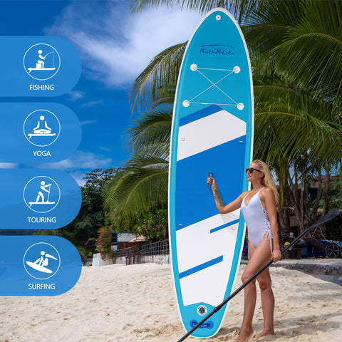 Feath-R-Lite Azure Glide 11' Inflatable Stand Up Paddle Board is suitable for most water situation