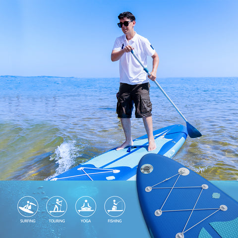 FEATH-R-LITE MANTA RAY 10' paddle board inflatable is suitable for surfing, touring, yoga and fishing, it is a all-around paddle board