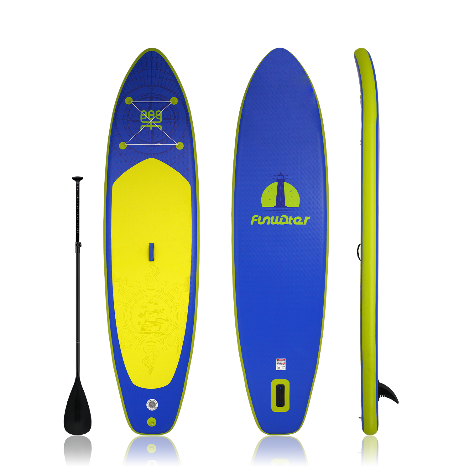 FUNWATER Violet 11'6" inflatable stand up paddle board for sale