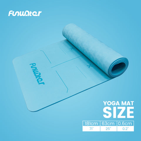 FUNWATER Yoga_Mat can be rolled up and placed anywhere in your home