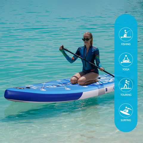 FUNWATER OCEAN TIKI is a all-around paddle board, which is suitable for different water activities.