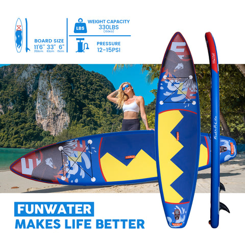 Feath-r-lite stand up paddle board is lightweight and portable