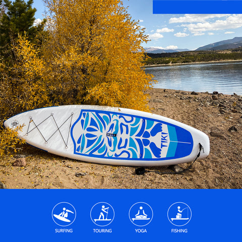 Paddle board of Funwater Tiki can be used in surfing, touring, yoga and fishing