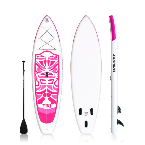 Funwater inflatable paddle board in pink color