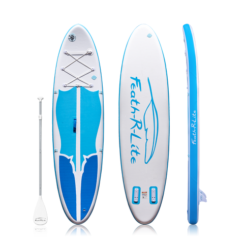 FEATH-R-LITE MANTA RAY inflatable paddle board white and blue color 10'