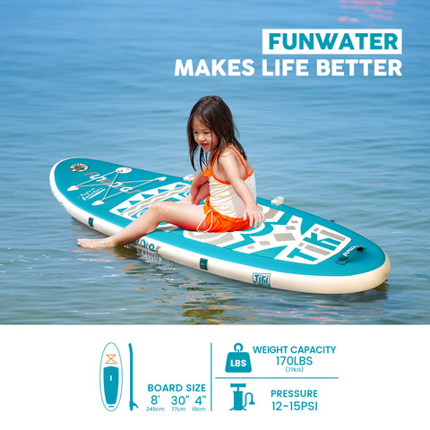 FUNWATER NEW TIKI for child SUP is 8'*30''*4