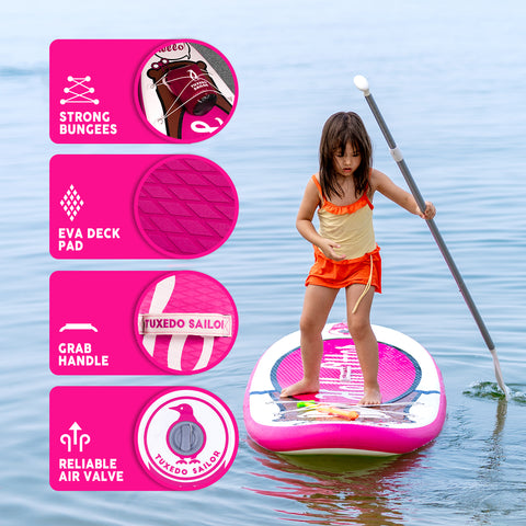 Otter Stand Up Paddle Board for Kids has EVA deck pad to avoid slipping