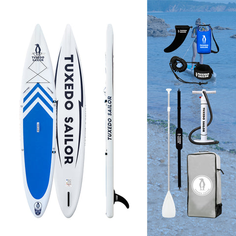 Tuxedo Sailor racing paddle board Arrow 12'7