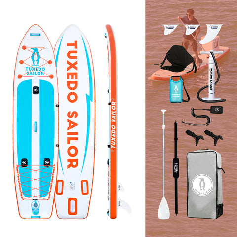 Tuxedo Sailor fishing paddle board Cetus 12' and accessories