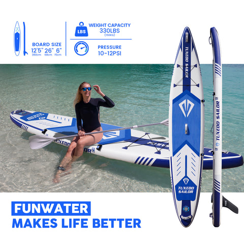 Warrior Inflatable Stand Up Paddle Board is 12‘5