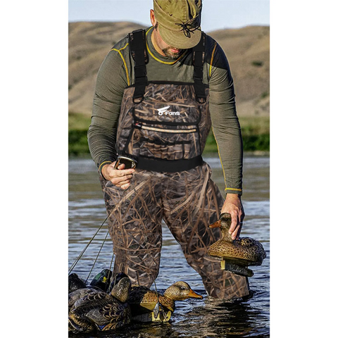  Neoprene Chest Wader, Waterproof Bootfoot Fishing Waders for Men & Women with Boots