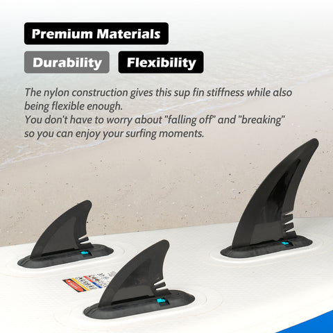 Funwater fins for paddle board uesd  premiun materials, they are durable and flexible