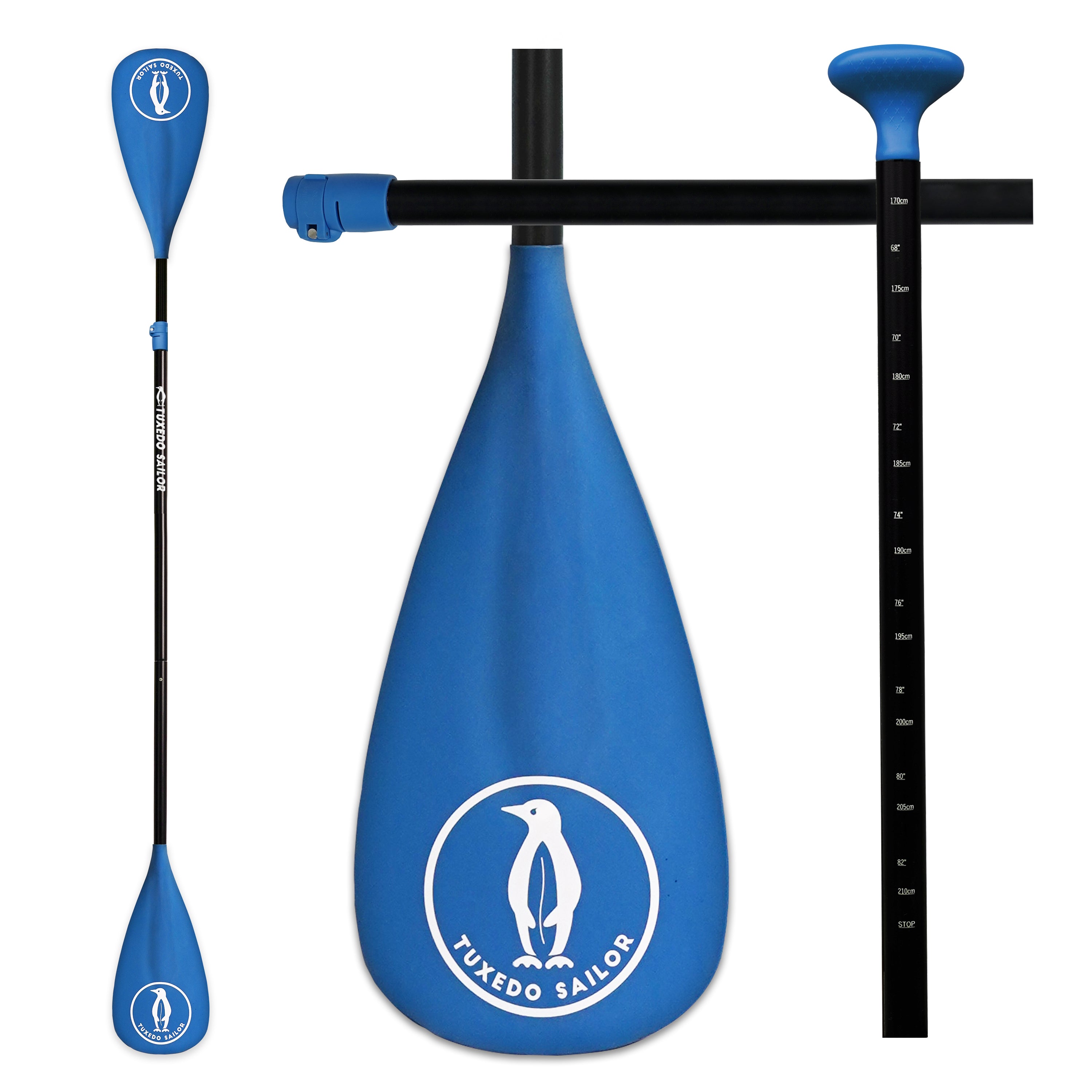 Funwater SUP paddles-adjustable stand up paddle 3 Piece floating alloy portable paddle board paddles-lightweight&floating oars-durable and packable-efficient padding