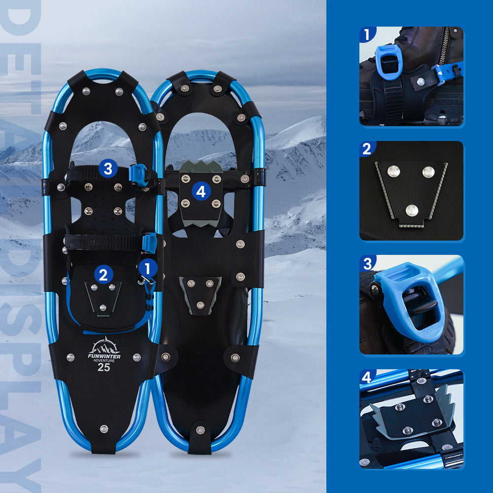 FUNWINTER men's snowshoes and accessories