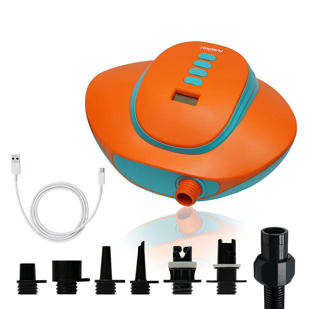 Funwater electric paddle board pump lithium battery type suits for most high-pressure inflatables